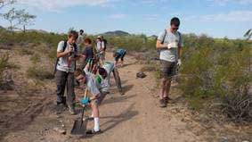 boy scout trail clean up